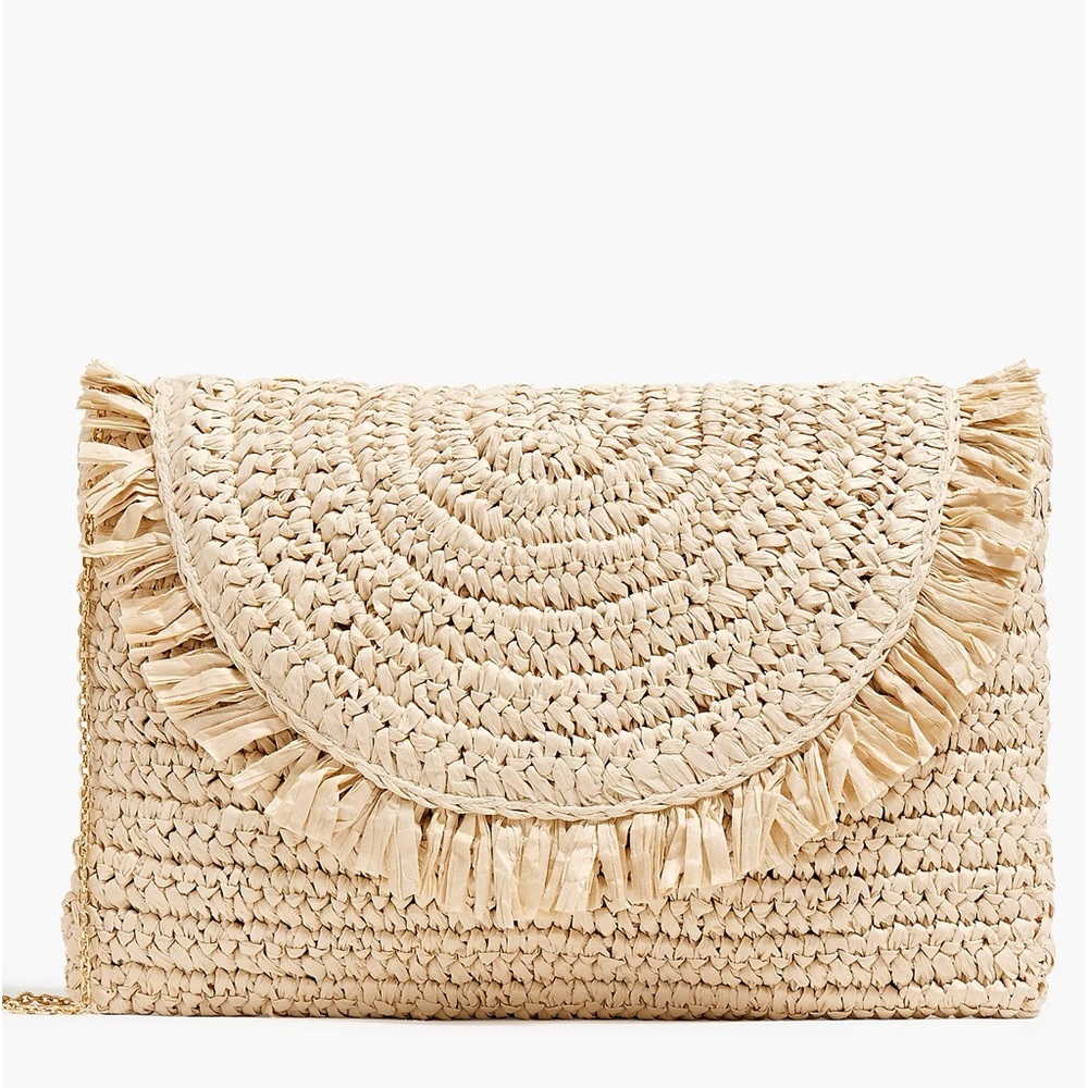 J.Crew Paper Straw Clutch